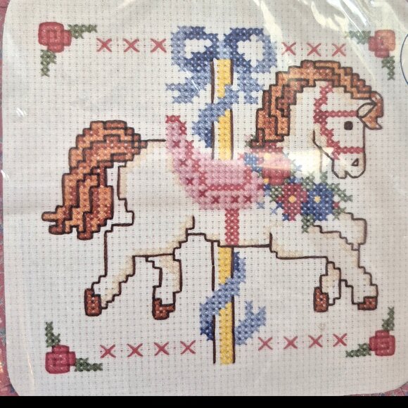 Prancing Pony counted cross stitch by Dimensions-vintage unopened - Picture 2 of 4